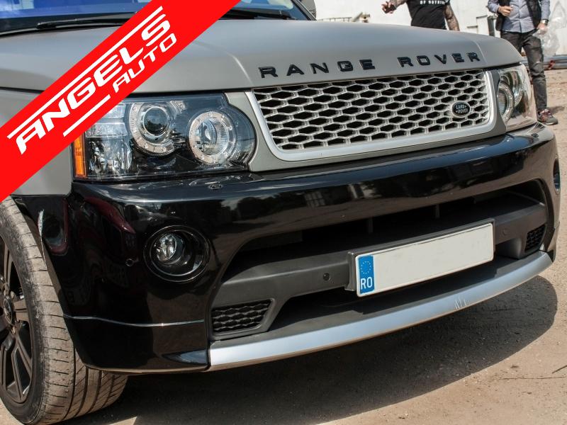 Pachet compatibil cu Range Rover Sport 05-13 Autobiography Negru Faruri si Stopuri - imagine 7