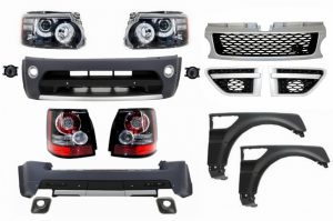 Pachet compatibil cu Range Rover Sport 05-13 Kit Autobiography Gri Faruri Stopuri