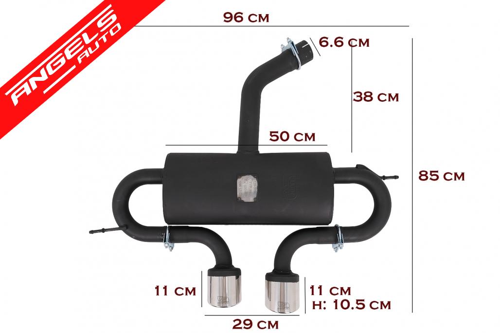 Sistem Evacuare compatibil cu VW Golf 5 R32 (2003-2007) + Golf 6 R20 (2008-2013) - imagine 2