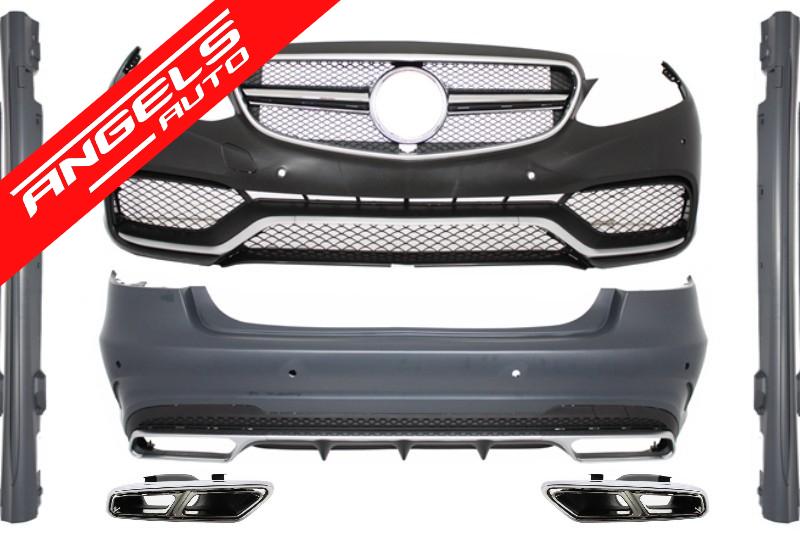Pacet AMG compatibil cu Mercedes W212 E-Class Facelift 2013-up Kit E63 AMG cu Tobe