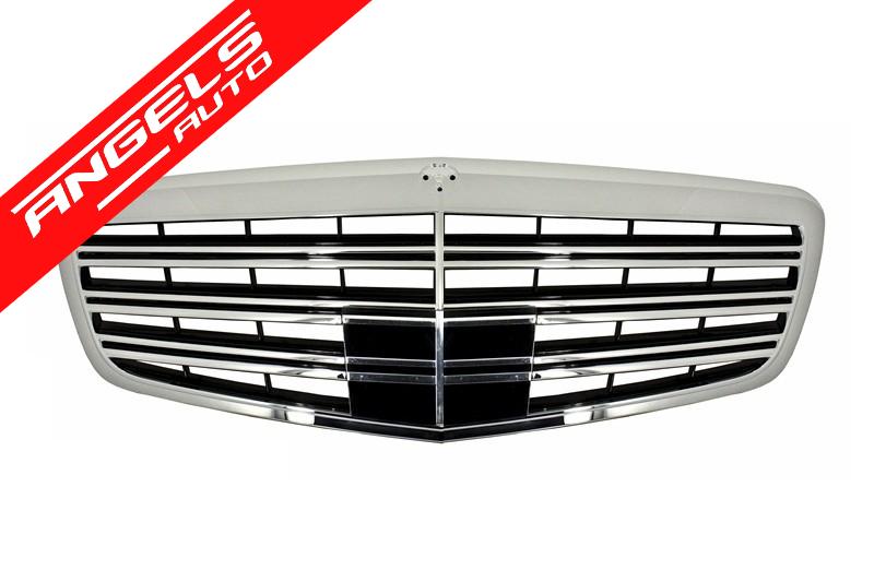 Pachet AMG compatibil cu Mercedes S-Class W221 S63 AMG 2005-2013 Cu Tobe si Grila - imagine 5