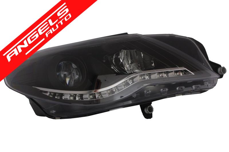 Faruri compatibile cu Passat CC LED Dayline 08-12 Negru DEPO - imagine 3