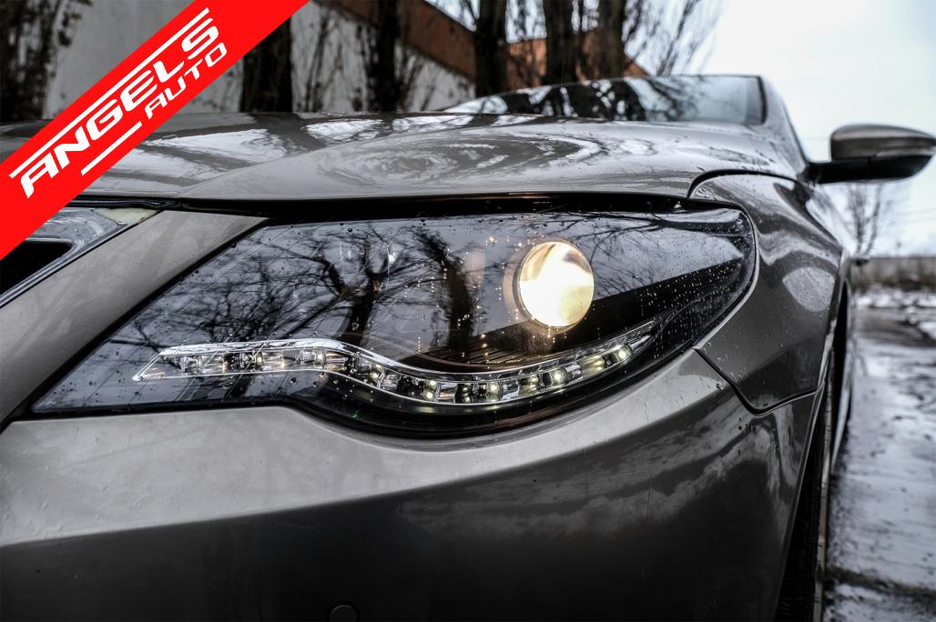 Faruri compatibile cu Passat CC LED Dayline 08-12 Negru DEPO - imagine 7