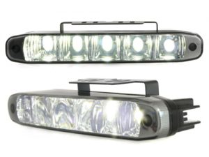 Lumini de zi TFL cu 5 hipower LED LxHxT 160x24x54mm negru