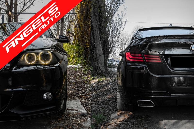 Ornamente Tobe Evacuare compatibile cu BMW 5 Series F10 F11 F18 V8 LCI Design - imagine 8