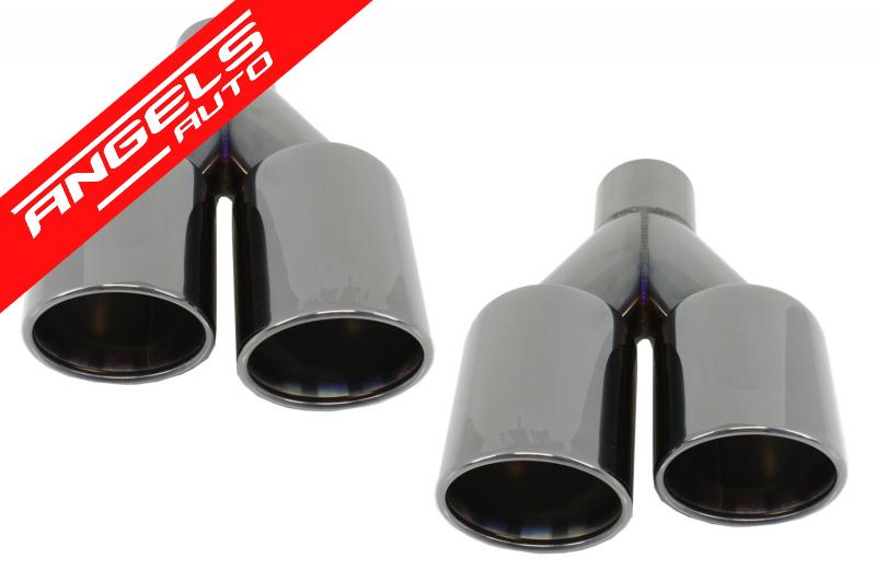 Ornamente Tobe Evacuare compatibile cu BMW 5 E60 F10 M3 M5 M-Power Negre