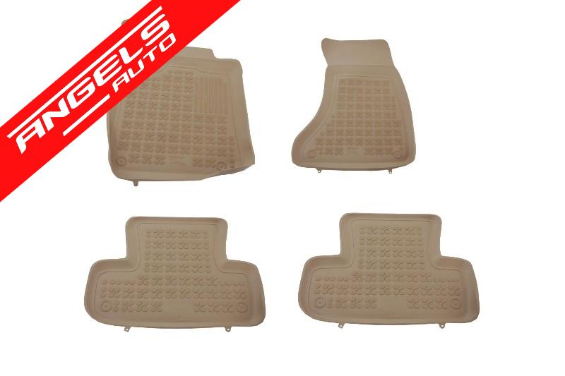 Covorase Presuri Auto Bej din Cauciuc compatibile cu Audi Q5 8R 2008-2011
