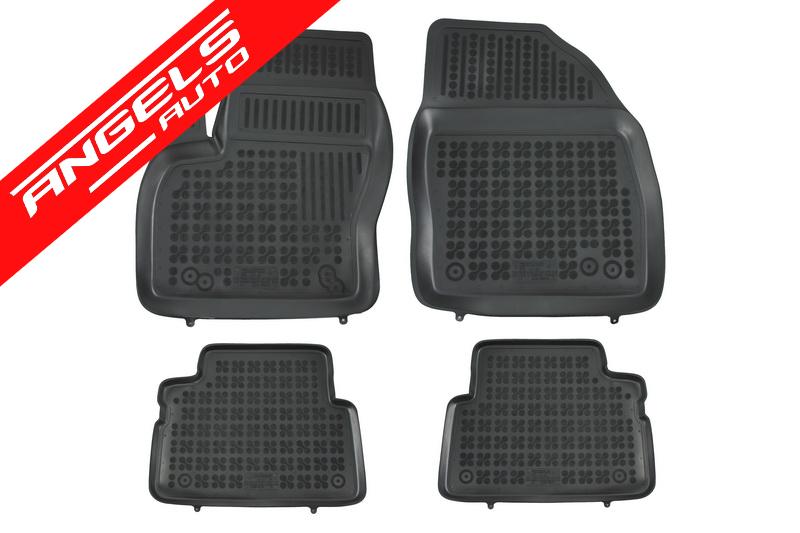 Covorase Presuri Auto Negru din Cauciuc compatibile cu Ford C-Max 2003+ Grand C-Max