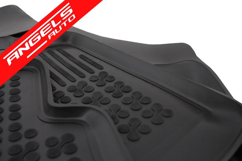 Covorase Presuri Auto Negru din Cauciuc compatibile cu Hyundai Santa Fe 2012+ - imagine 6