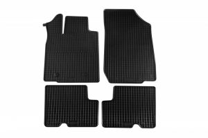 Set 4 covorase auto cauciuc PETEX, negru, compatibil compatibil cu Dacia Duster 4x2 2010-2013
