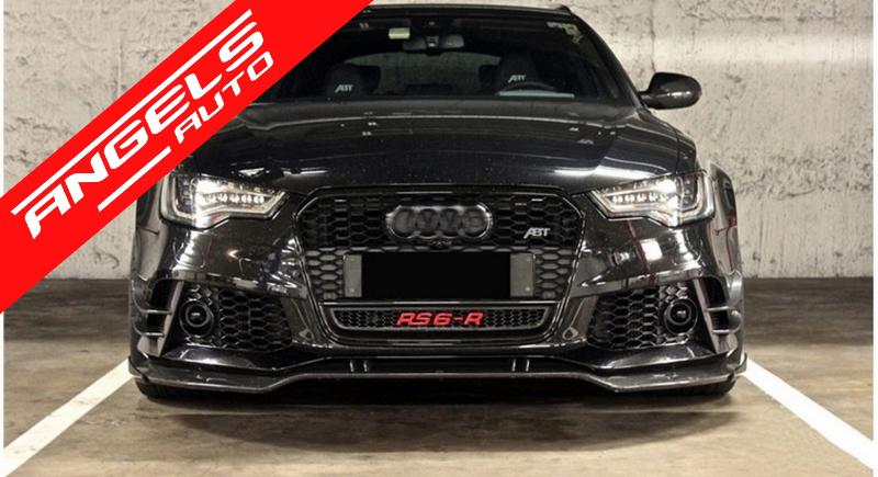 Prelungire Bara Fata compatibila cu Audi A6 C7 4G RS6 Design (2011-2018) Carbon - imagine 4