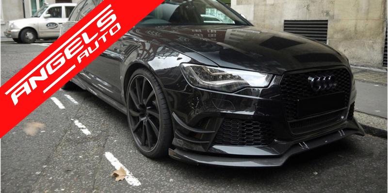 Prelungire Bara Fata compatibila cu Audi A6 C7 4G RS6 Design (2011-2018) Carbon - imagine 7