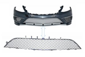 Grila inferioara centrala Cromata compatibila cu Mercedes Benz W222 S-Class (2013-up)