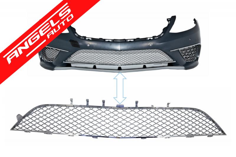 Grila inferioara centrala Cromata compatibila cu Mercedes Benz W222 S-Class (2013-up)