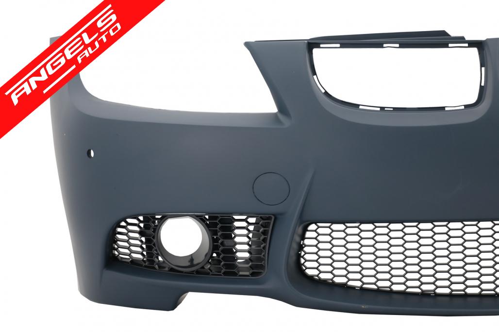 Bara Fata M compatibila cu BMW Seria 3 E90 Sedan E91 (04-08) M3 cu gauri PDC - imagine 3