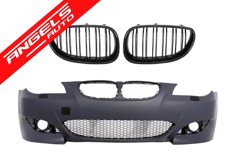 Bara Fata M5 compatibila cu BMW Seria 5 E60 03-10 M5 Fara PDC Cu Grile Duble M
