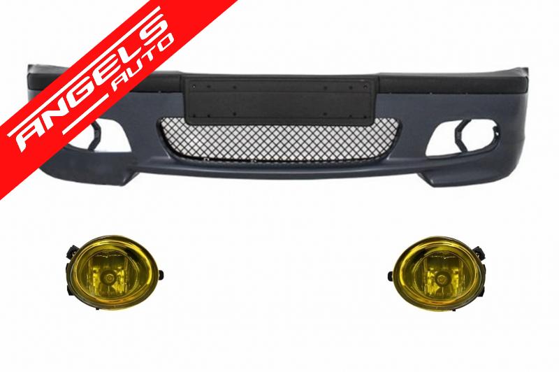 Bara Fata M compatibila cu BMW Seria 3 E46 4D M-technik cu Proiectoare Galbene