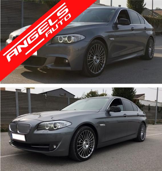 Bara Fata M compatibila cu BMW Seria 5 F10 11-14 M-Technik cu Grile Centrale M - imagine 6