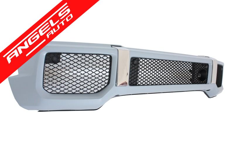 Bara Fata compatibila cu Mercedes G-Class W463 AMG Brabbus cu BullBar Neagru - imagine 3