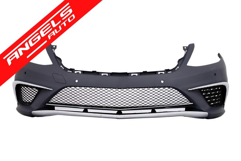 Bara Fata AMG compatibila cu Mercedes W222 S-Class 2013-up S63 AMG Completa cu Grila - imagine 2
