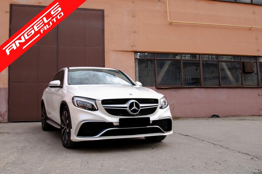 Bara Fata compatibila cu Mercedes GLC X253 C253 SUV Coupe (2015-up) 63 AMG - imagine 6