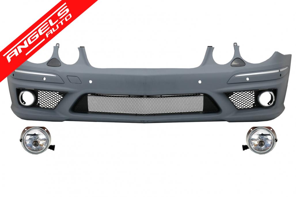 Bara Fata AMG compatibila cu Mercedes E-Class W211 Facelift (2006-2009) cu PDC