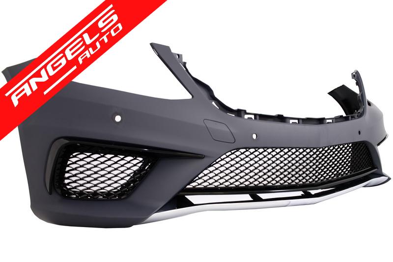 Bara Fata compatibila cu Mercedes W222 S-Class 2013+ S63 AMG Grile si Rame Negre - imagine 2