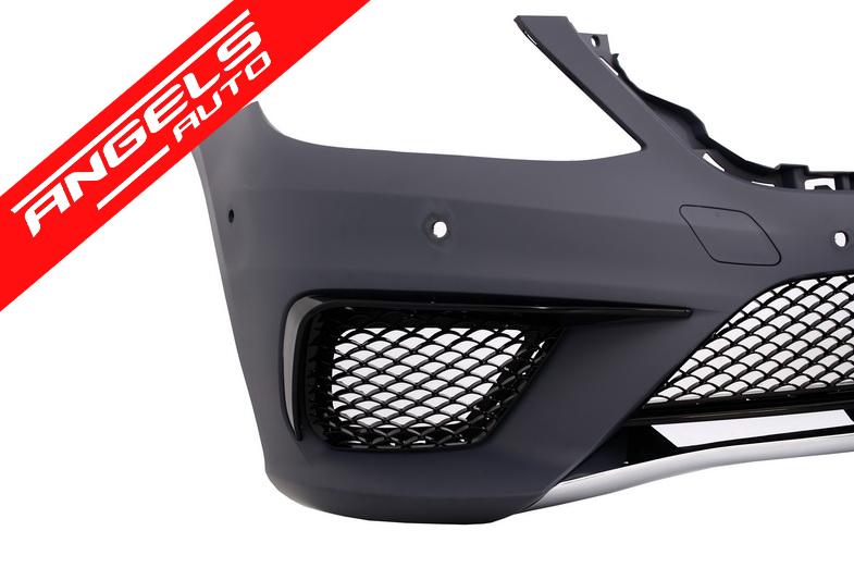 Bara Fata compatibila cu Mercedes W222 S-Class 2013+ S63 AMG Grile si Rame Negre - imagine 3