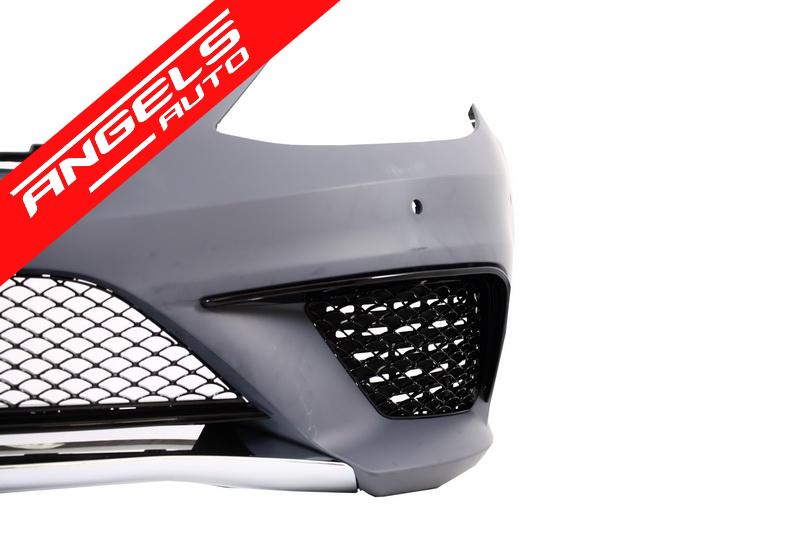 Bara Fata compatibila cu Mercedes W222 S-Class 2013+ S63 AMG Grile si Rame Negre - imagine 5