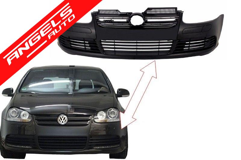 Bara Fata compatibila cu VW Golf 5 (2003-2007) Jetta (2005-2010) R32 Black Look - imagine 8