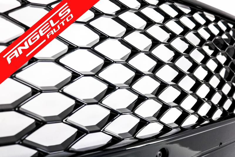 Grila compatibila cu Audi A5 8T (2008-2011) RS Design Negru Lucios PDC - imagine 3