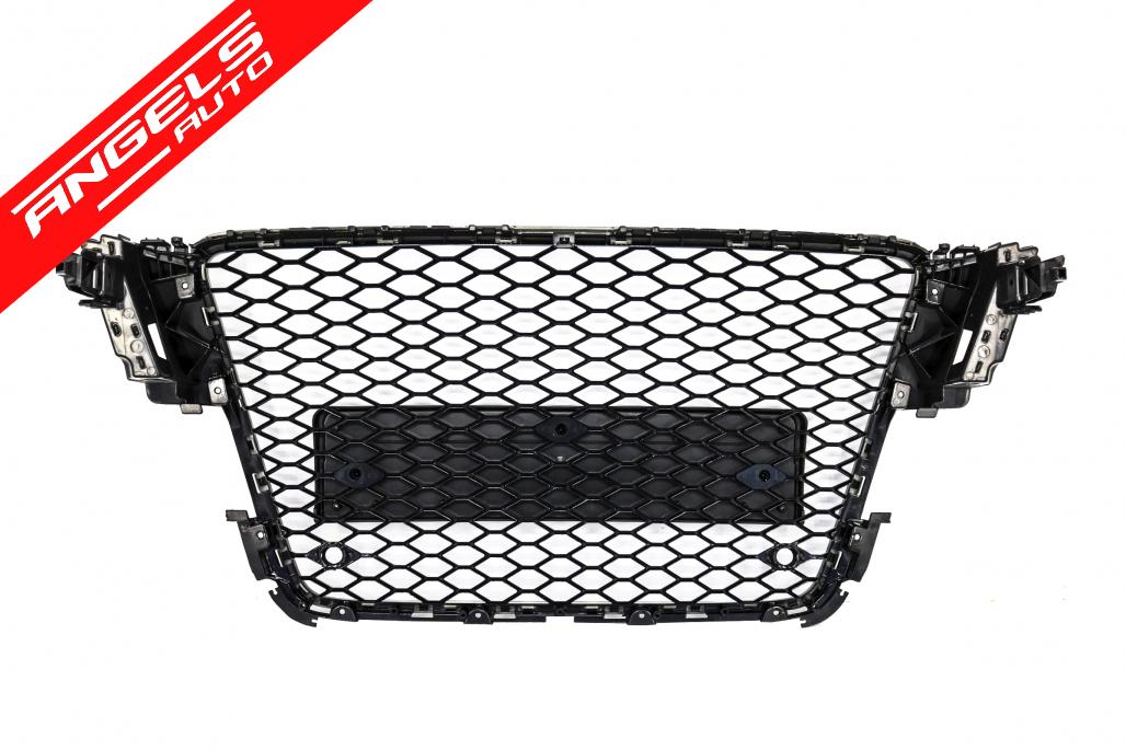 Grila compatibila cu Audi A5 8T (2008-2011) RS Design Negru Lucios PDC - imagine 4