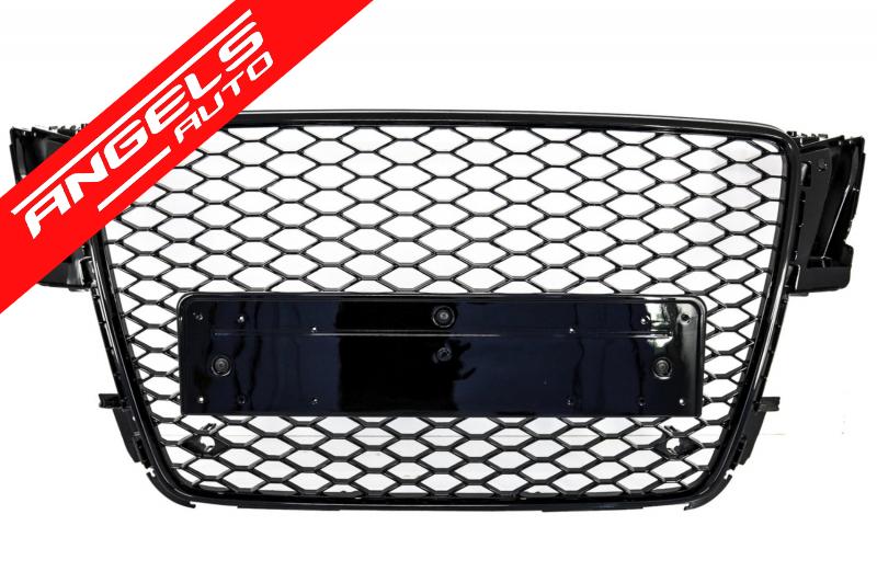 Grila compatibila cu Audi A5 8T (2008-2011) RS Design Negru Lucios PDC