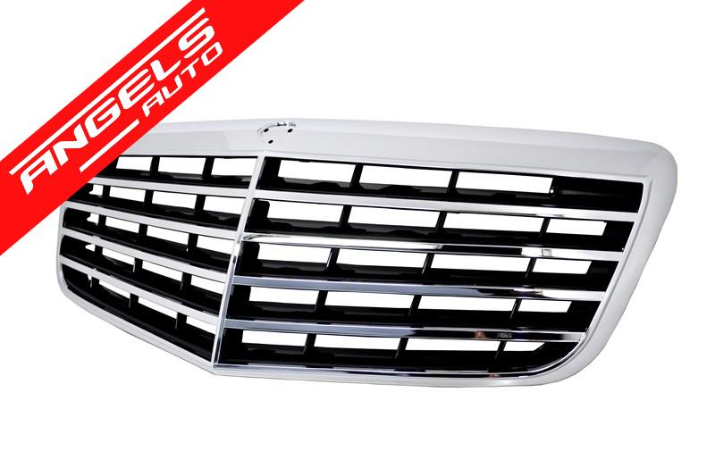 Grila Sport AMG compatibila cu Mercedes E-Class W211 Facelift (2006-2009) - imagine 2
