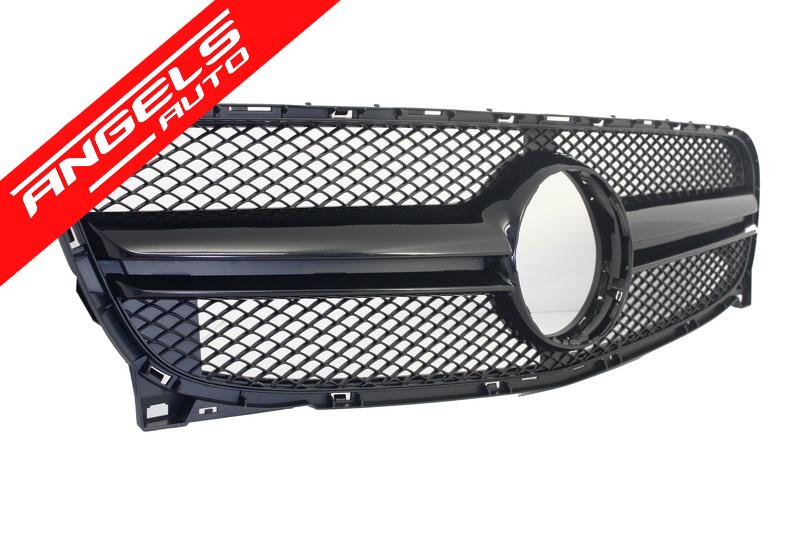 Grila AMG compatibila cu Mercedes GLA Class X156 2014-up Finisaj Negru - imagine 2
