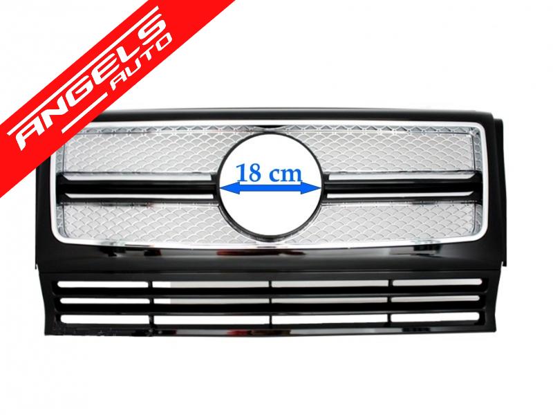 Grila Sport AMG compatibila cu Mercedes W463 G-Class 1990-2012 G65 negru/crom - imagine 4