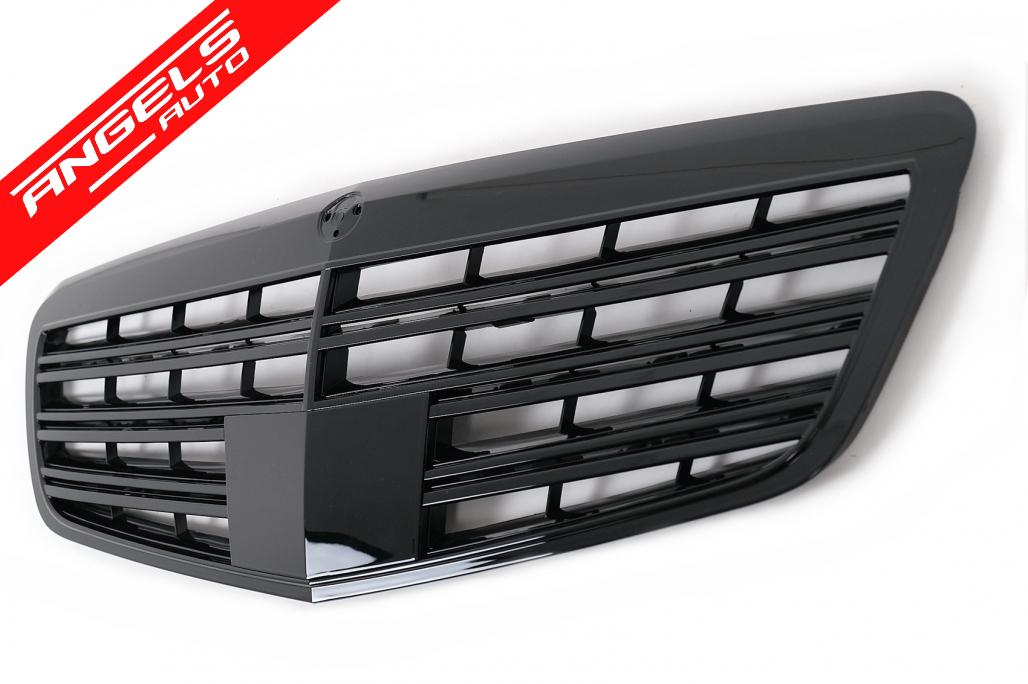 Grila Centrala compatibila cu Mercedes S-Class W221 Facelift (2010-2013) S63 S65 Design - imagine 3