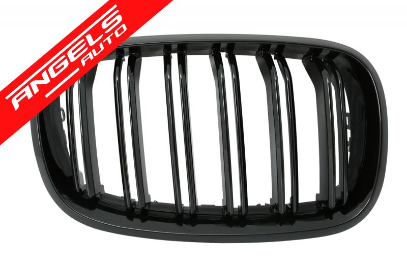 Grile compatibile cu BMW X5 X6 E70 E71 (2007-2014) Negru Lucios M Design - imagine 3