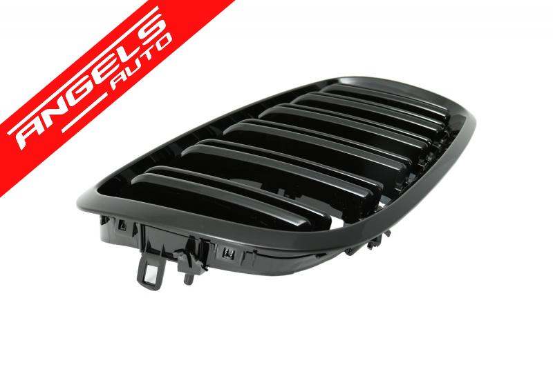 Grile compatibile cu BMW X5 X6 E70 E71 (2007-2014) Negru Lucios M Design - imagine 4