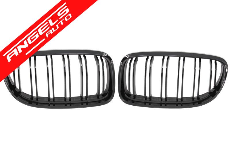 Grile compatibile cu BMW E90 LCI Seria 3 2008-2011 M-Design Negru Lucios Nari Sport M - imagine 2