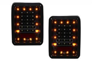 Stopuri Full LED compatibile cu JEEP Wrangler JK (2007-2017) Fumuriu