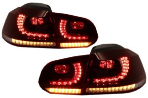 Stopuri FULL LED compatibile cu VW Golf 6 2008+ R20 Design Semnal Secvential Dinamic