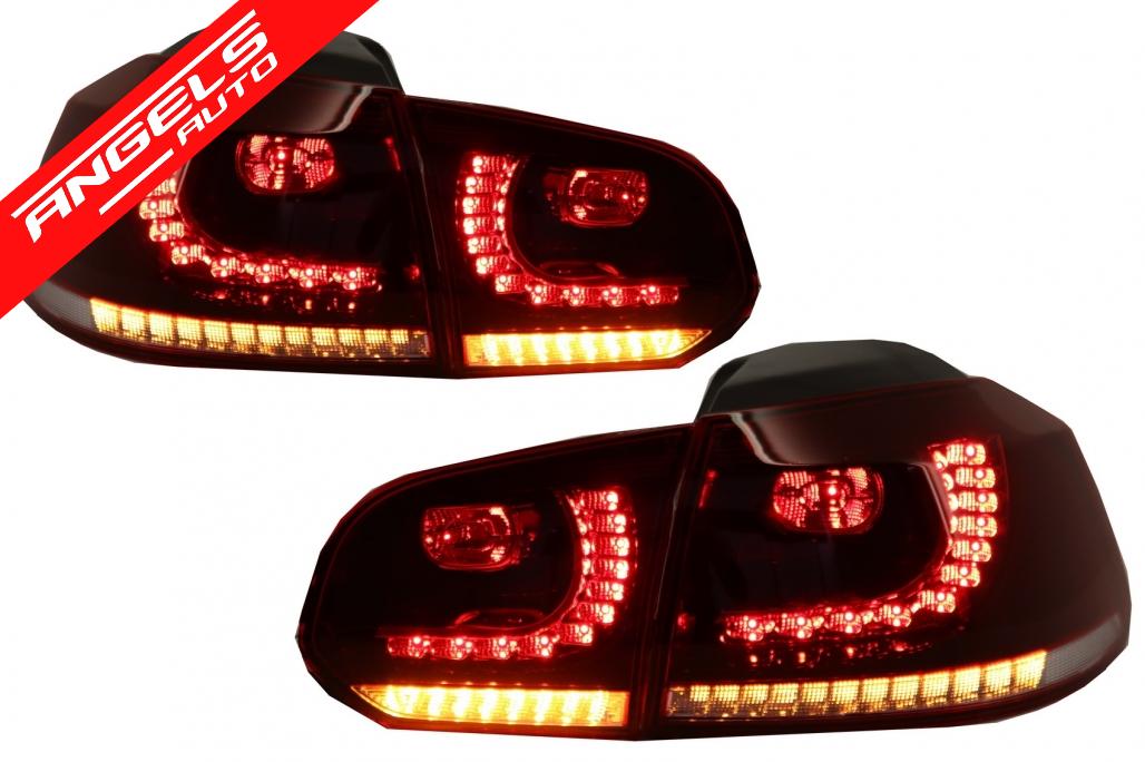 Stopuri FULL LED compatibile cu VW Golf 6 2008+ R20 Design Semnal Secvential Dinamic