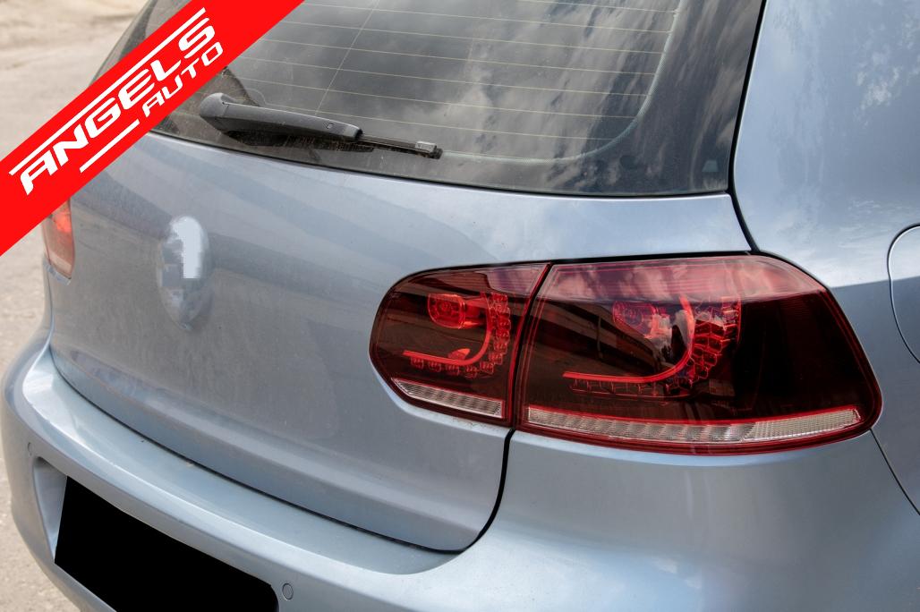 Stopuri FULL LED compatibile cu VW Golf 6 2008+ R20 Design Semnal Secvential Dinamic - imagine 6