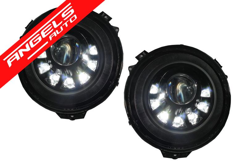 Faruri compatibile cu Mercedes W463 G-Class Bi-Xenon LED (2005-2017) MS-look