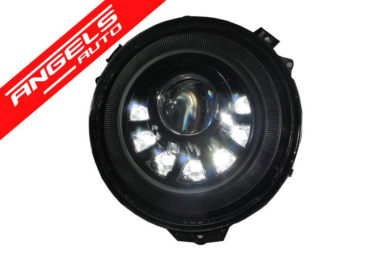 Faruri compatibile cu Mercedes W463 G-Class Bi-Xenon LED (2005-2017) MS-look - imagine 3