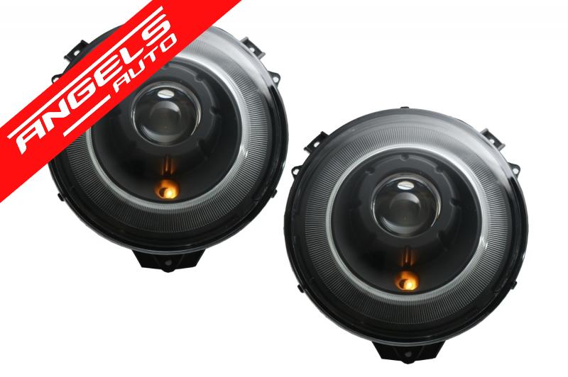 Faruri compatibile cu Mercedes G-Class W463 Bi-Xenon OEM Look 2005-2017 Black - imagine 2