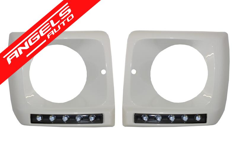 Carcasa Faruri ALB LED DRL compatibila cu Mercedes G-class W463 G65 AMG Design Black