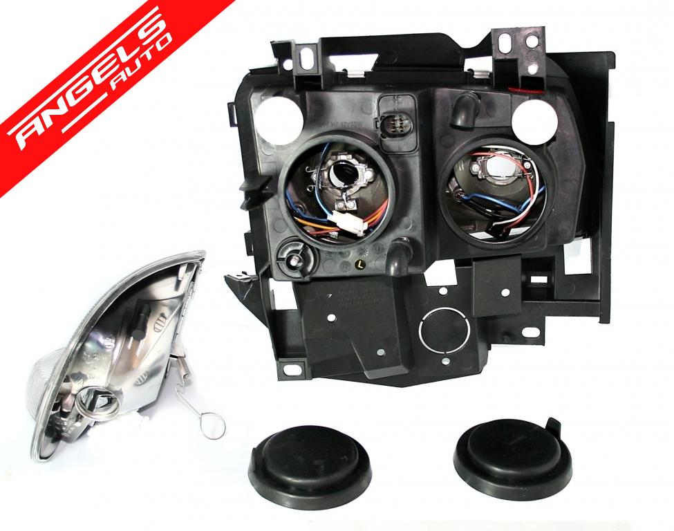 Faruri compatibile cu VW Transporter T4 Multivan 2097-2003 Pozitie angeleyes negru - imagine 4