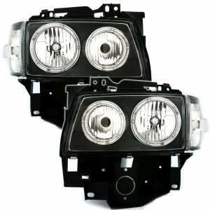 Faruri compatibile cu VW Transporter T4 Multivan 2097-2003 Pozitie angeleyes negru